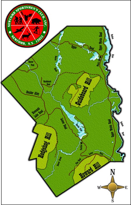 Map of Newcomb Sportsmen's Club Property